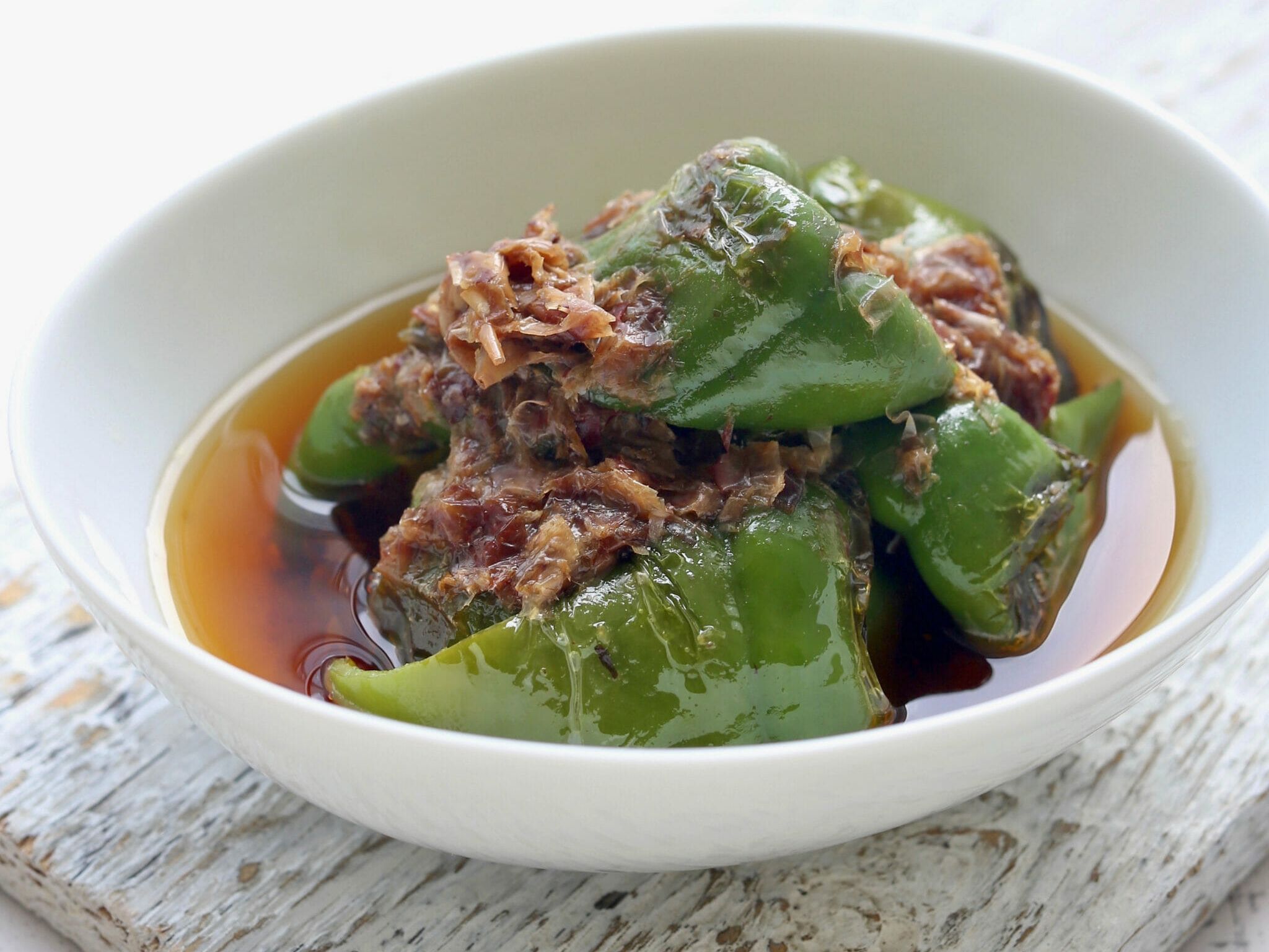 野菜ひとつ ピーマンのおかか醤油漬け