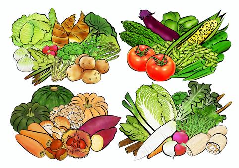 野菜の背景のイラスト素材72348637- PIXTA