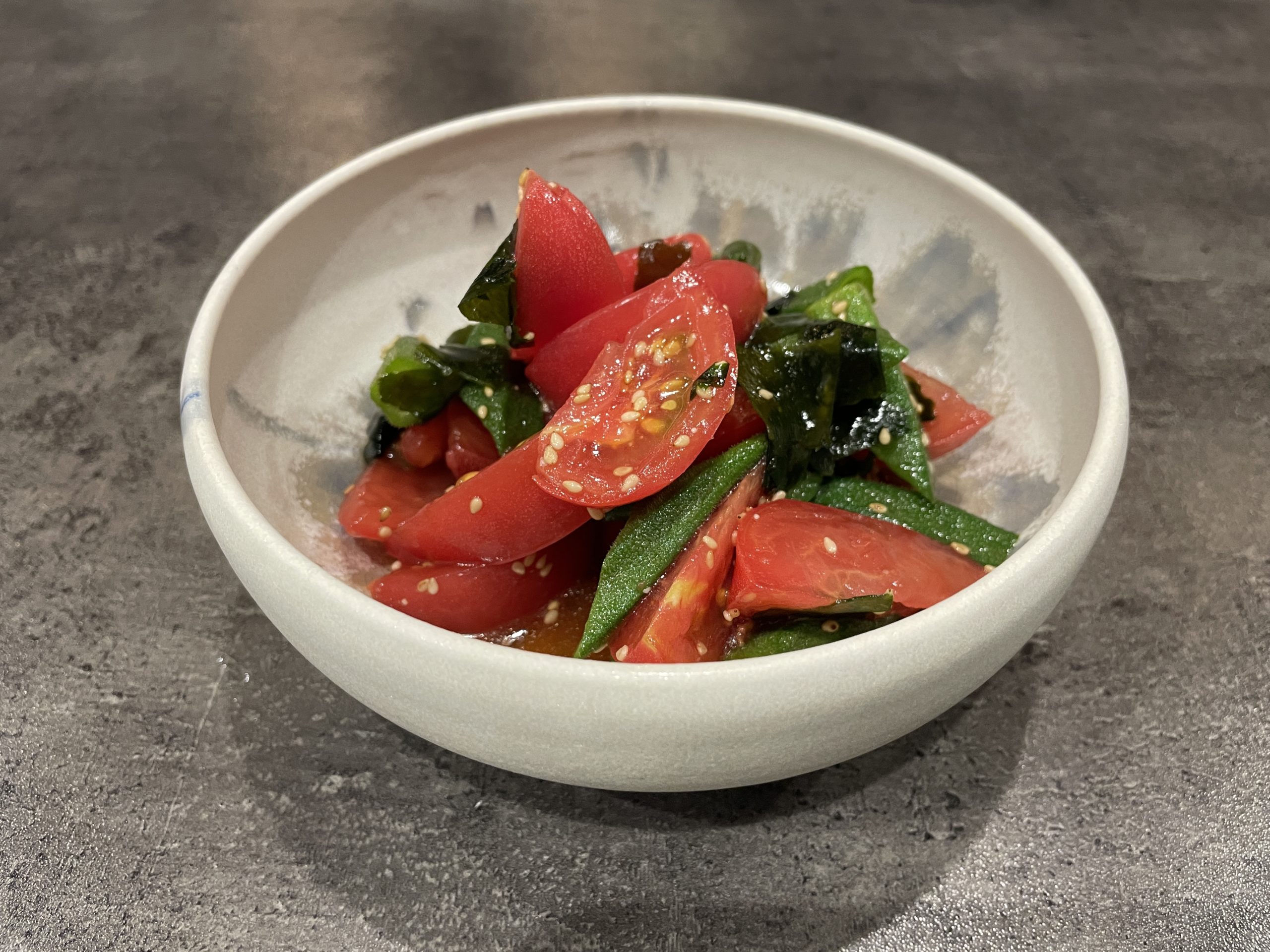 オクラとトマトのさっぱり和え片山ファーム