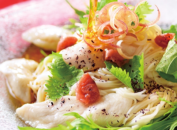 夏を楽しむ豚梅おろし素麺レシピ