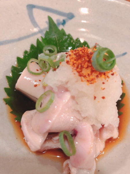 鮭の白子のガーリックバターポン酢ソテ