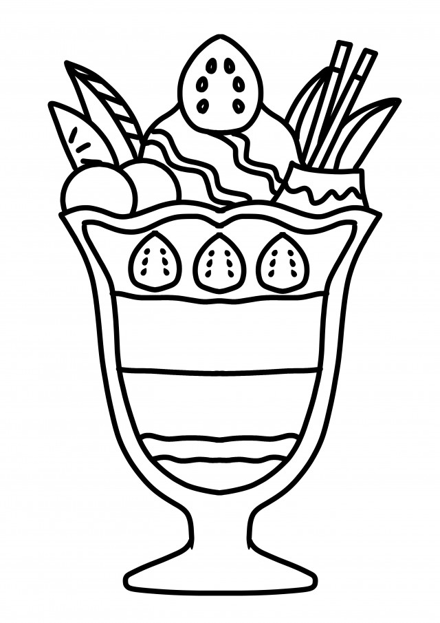 ぬりえ 食べ物いちごのケーキ 無料ダウンロードOKな塗り絵です ASOPPA！レシピ - あそっぱ