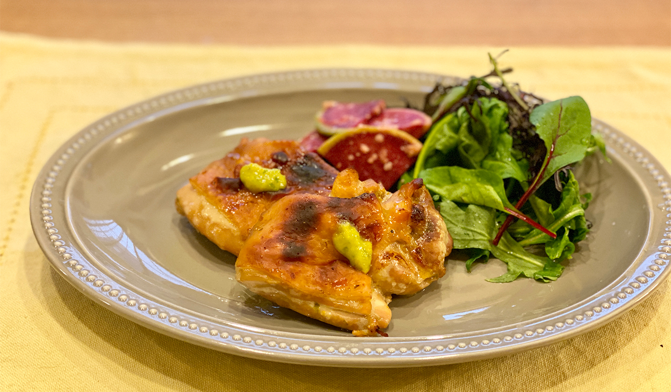 パリパリしっとり♪手羽中の塩胡椒焼き