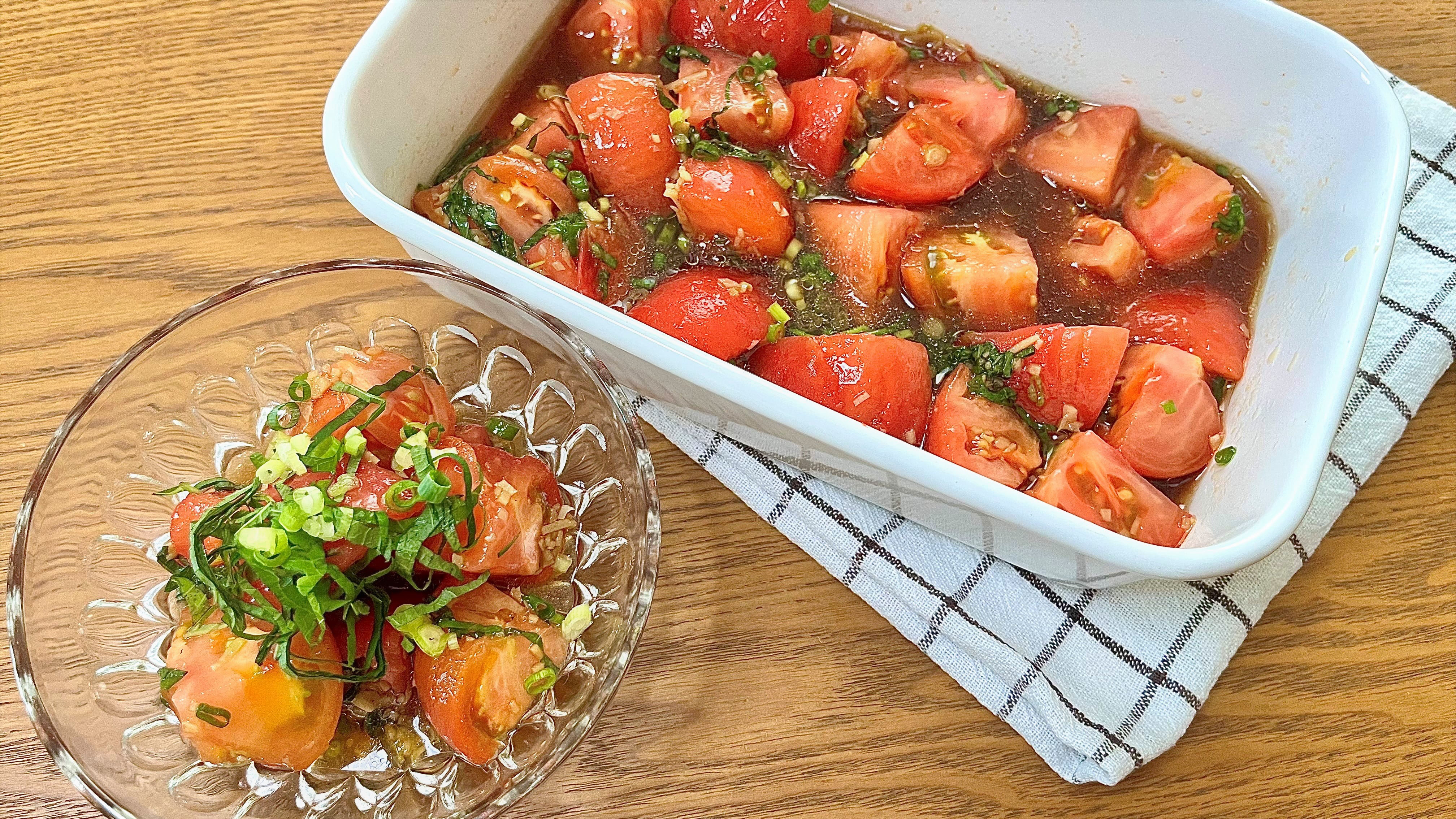 ミニトマトの大量消費におすすめ 5分でできる焼きもの 簡単イタリアン 副菜