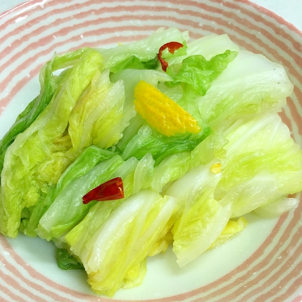 ポリ袋で簡単！すぐに食べれる 白菜ごま昆布和え お漬物風♡