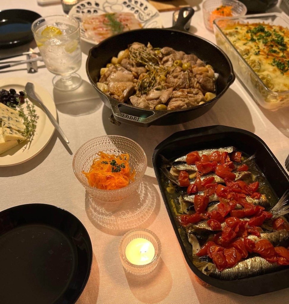 結婚1年記念日に手作り日本料理で祝う