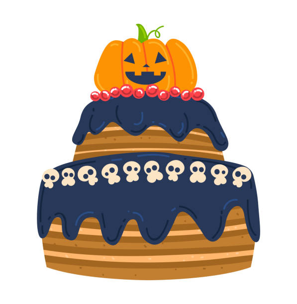 カップケーキ ベクトルを設定します。ハッピーハロウィン怖いお菓子。のイラスト素材・ベクター Image 72475323