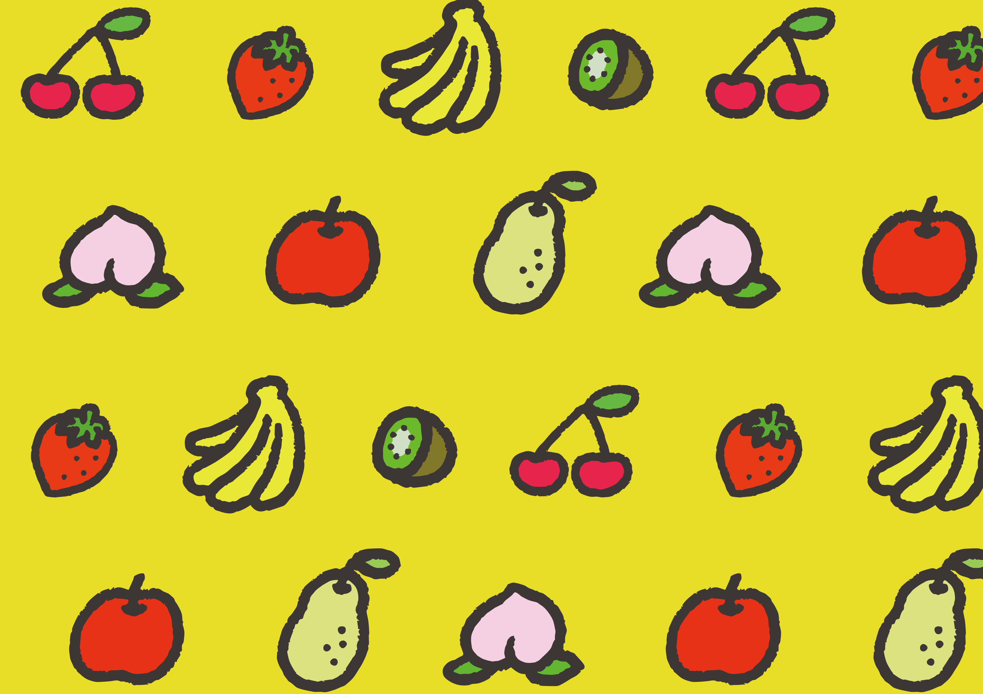 まとめ 果物のフリーイラスト素材イラストイメージ