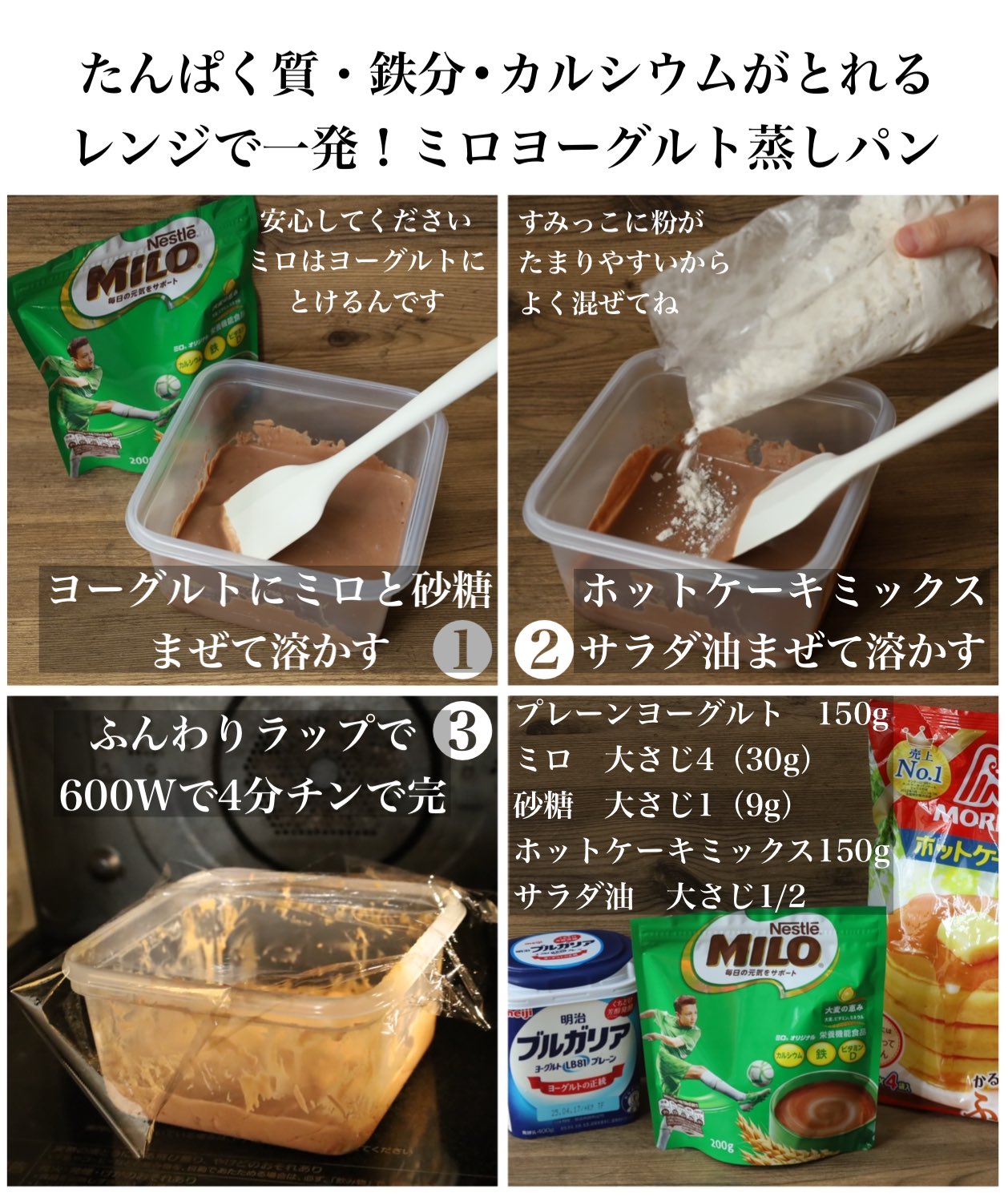 ミルクティー蒸しパン天使のお菓子レシピ森永製菓株式会社