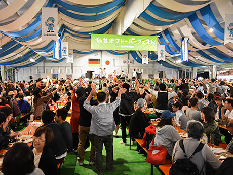 会場マップを公開いたしました。仙台オクトーバーフェスト