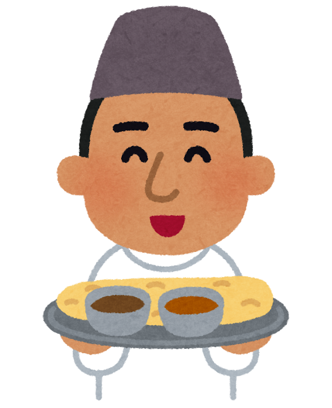 ナンのイラスト無料のフリー素材 イラストエイト