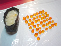 シンプルな味わい♪ いくらの軍艦巻き