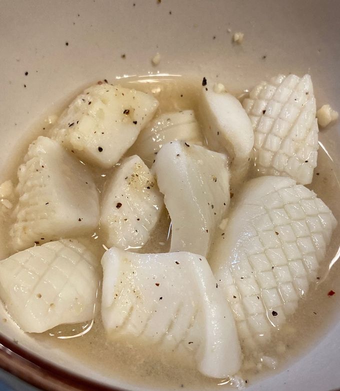 いかのバターオイスター炒め