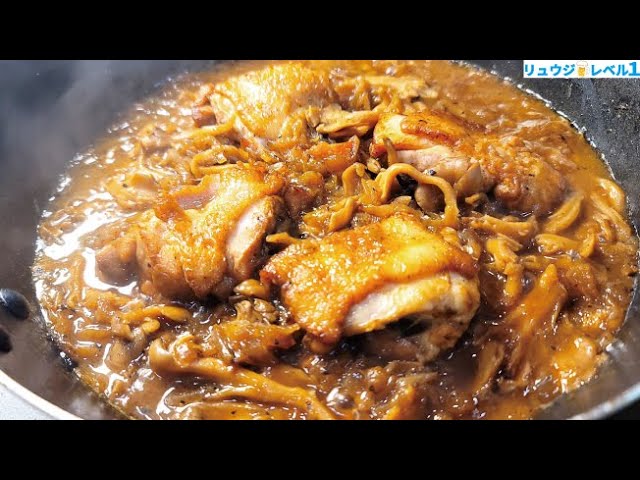 鶏肉と玉ねぎの醤油マヨ炒め