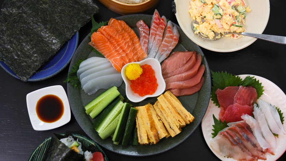 うなぎとチーズの手巻き寿司