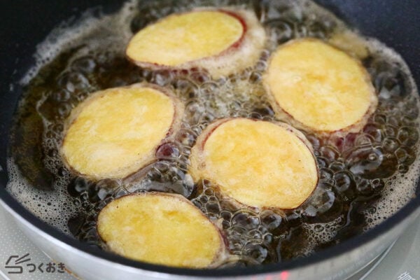 フライパンで作れる さつまいもの天ぷらのレシピ 作り方つくおき