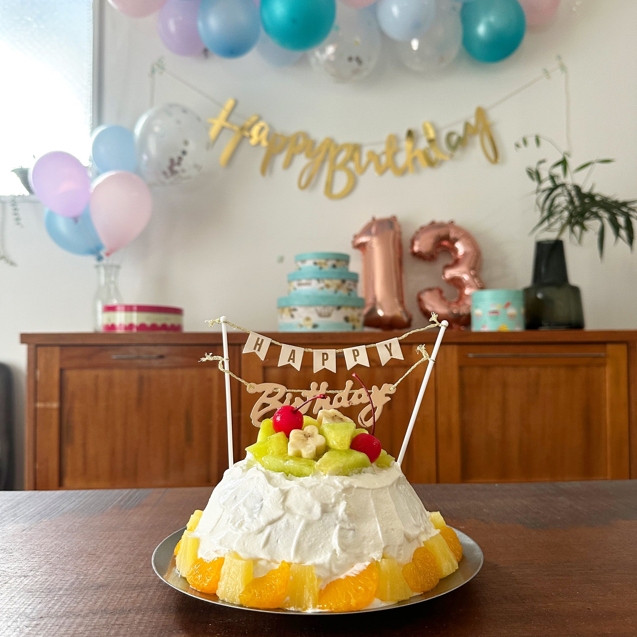 キラキラフルーツゼリー乗せレアチーズケーキ♪バースデーケーキ : ぱおの簡単おうちごはん Powered by ライブドアブログ