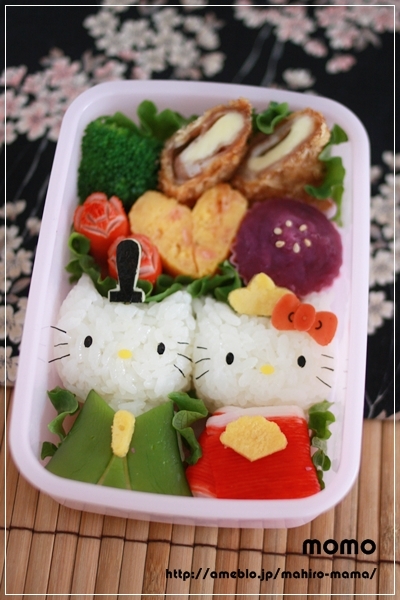 シャウスライスのひな祭りいなり弁当 作り方 デコ弁＆キャラ弁- レシピ 日本ハム