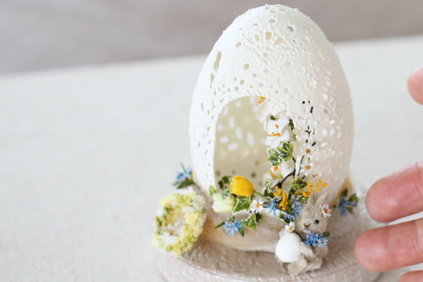 エッグアート教室の生徒様作品です✨ 卵の殻で作るアートです🥚✨やってみたいという方はイオンモール盛岡南店のJEUGIAカルチャーセンターさんでやっておりますのでお問合せください✨ お待ちしております✨エッグアートeggartjeugiaカルチャーセンターイオン