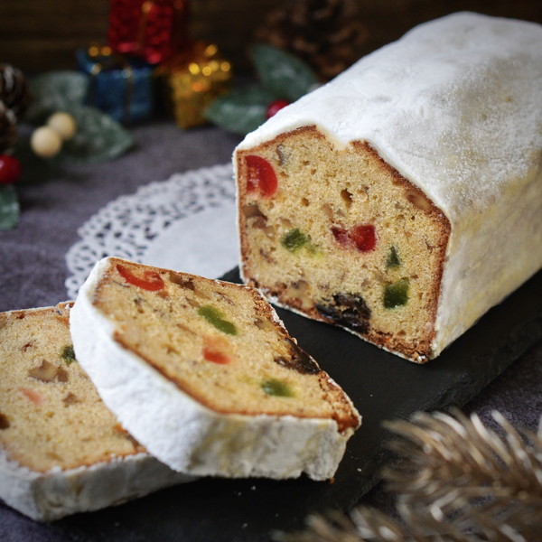 冬季限定 シュトーレン風しっとりおからと米粉パウンドケーキ 卵・乳・白砂糖不使用グルテンフリーケーキ musubi-cafe 通販12892160Creema クリーマ