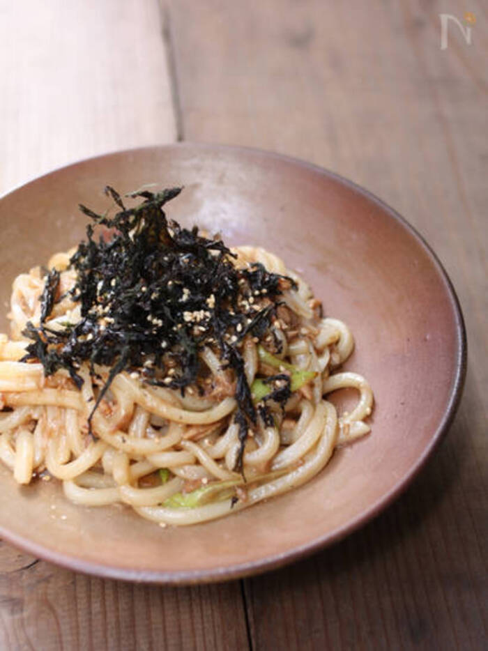 電子レンジで簡単 炒めない焼きうどん