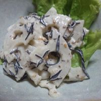 ひじきれんこん鶏そぼろ