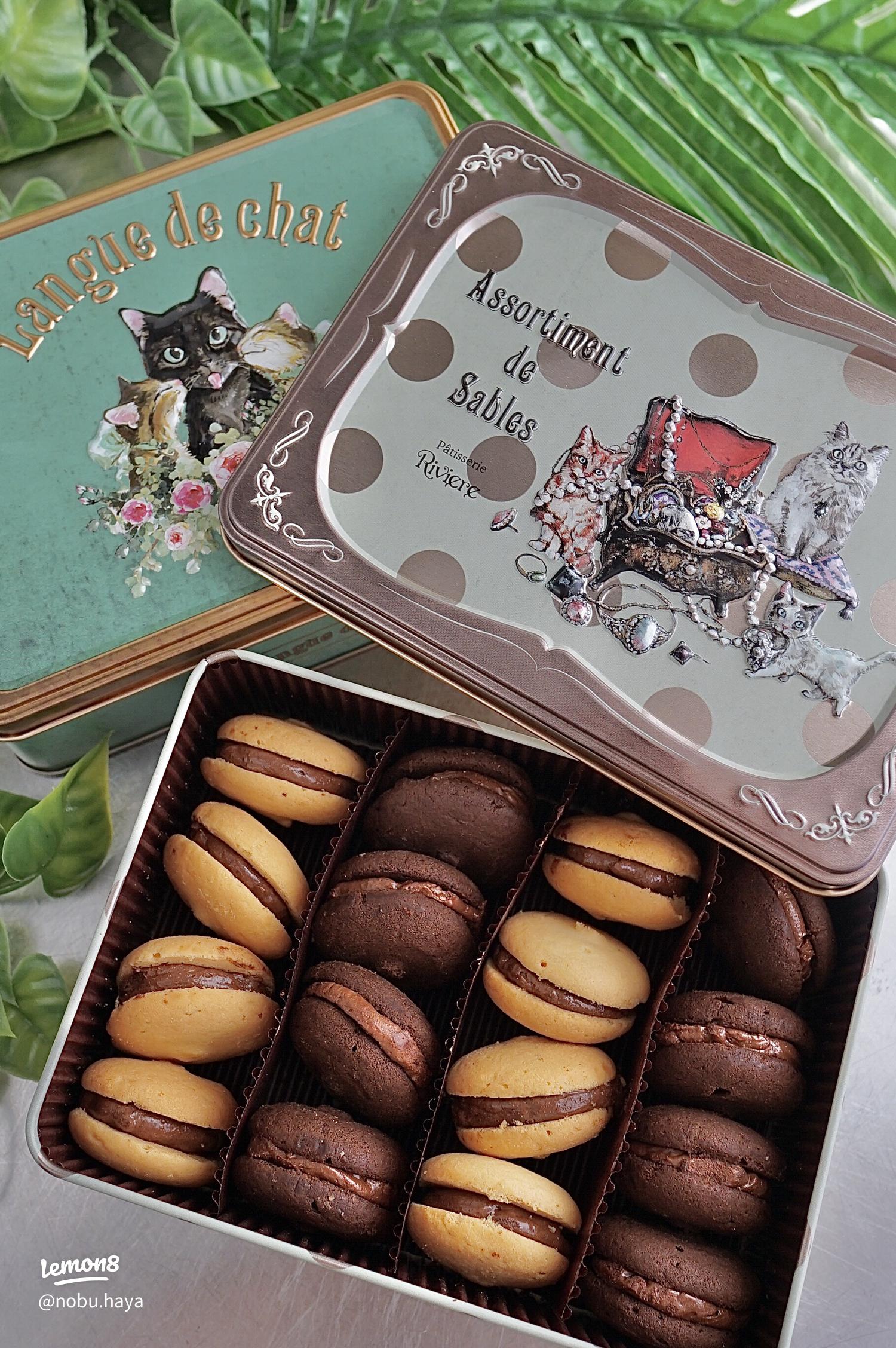 Riviere リビエール リヴィエール ねこ クッキー缶 お菓子缶 缶 - メルカリ