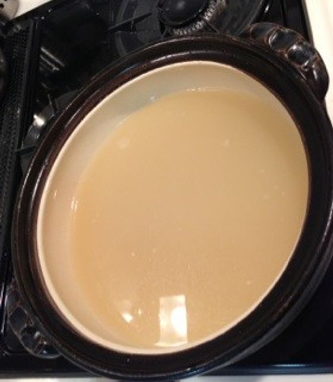 塩鶏ガラスープ。圧力鍋で簡単本格スープ