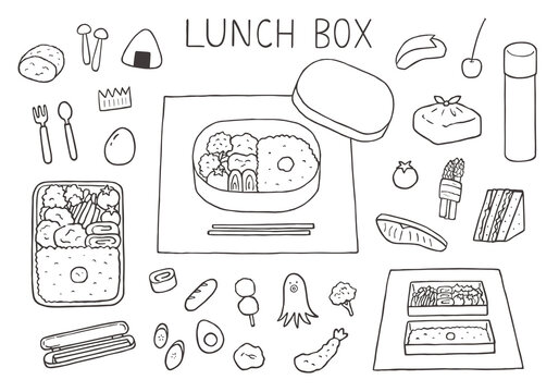 お弁当のイラスト2 2カット- イラストくん