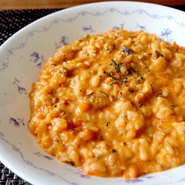 簡単トマトクリームリゾットのレシピ