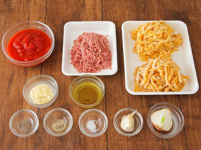 デュラムセモリナ粉の手抜きパスタ