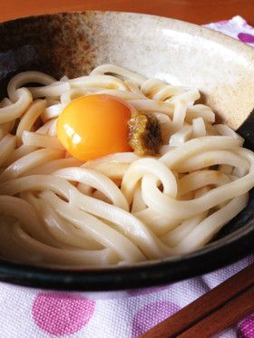 豚肉とネギの柚子胡椒うどん