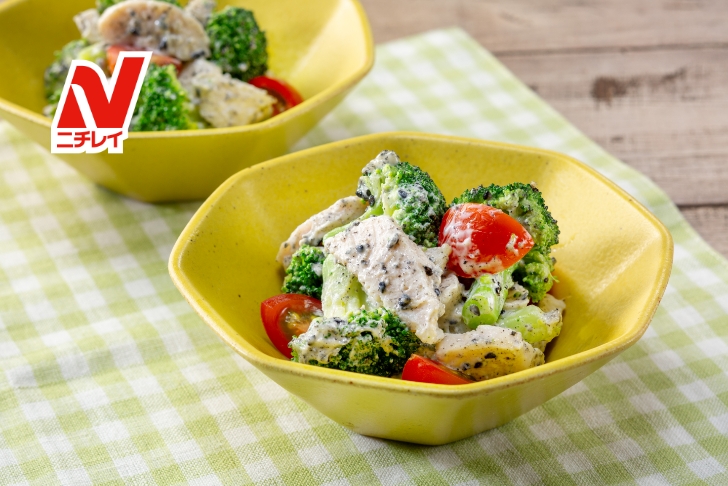 ブロッコリーとキムチのオイマヨソテ