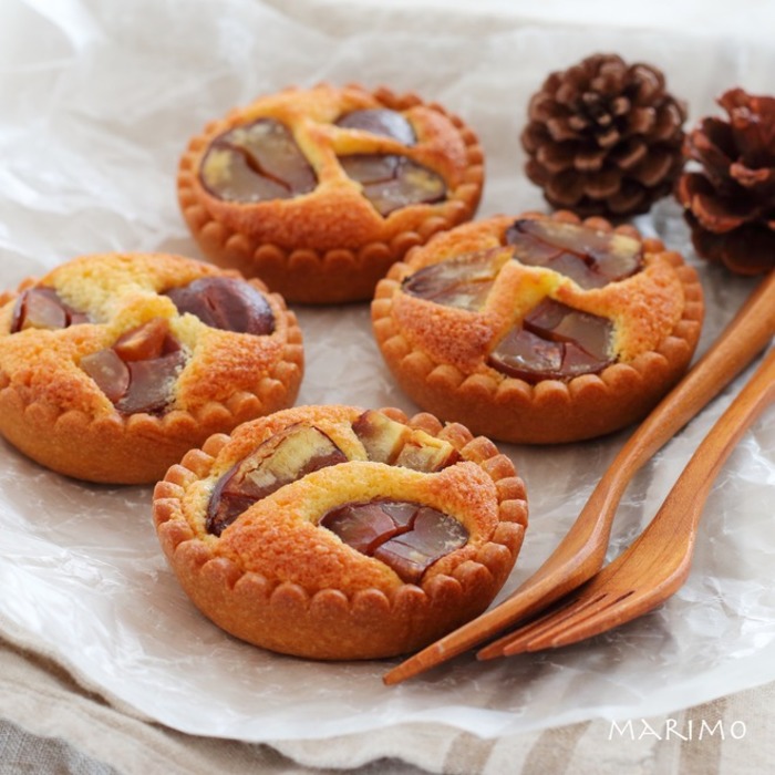 簡単スイーツ 栗のチーズタルト