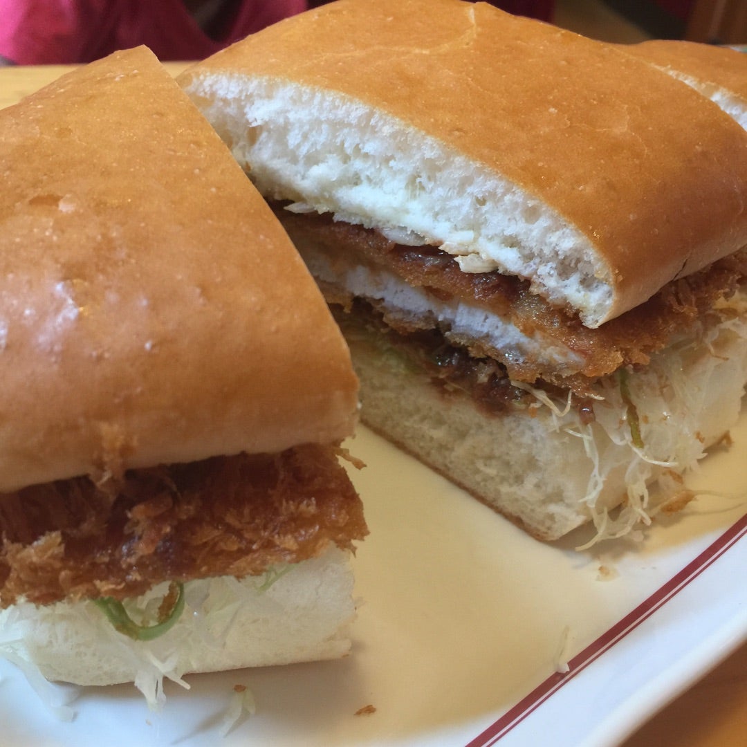 お持ち帰り限定カツサンド 680円税込レポハピ