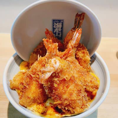 渋谷『海老山』で肉山プロデュースの海老カツ丼食べてみた！東京一人旅男子