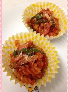 マカロニケチャップ炒め ღ′◡‵