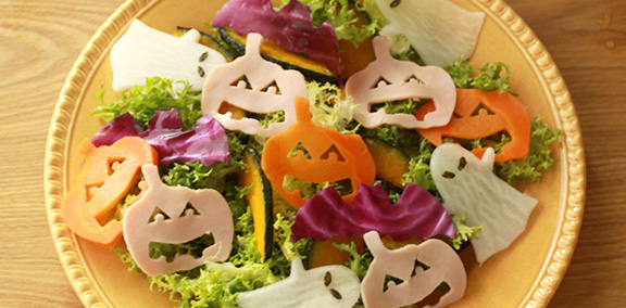 ハロウィン料理 ハロウィンサラダ簡単レシピハロウィンパーティHELLOWEEN