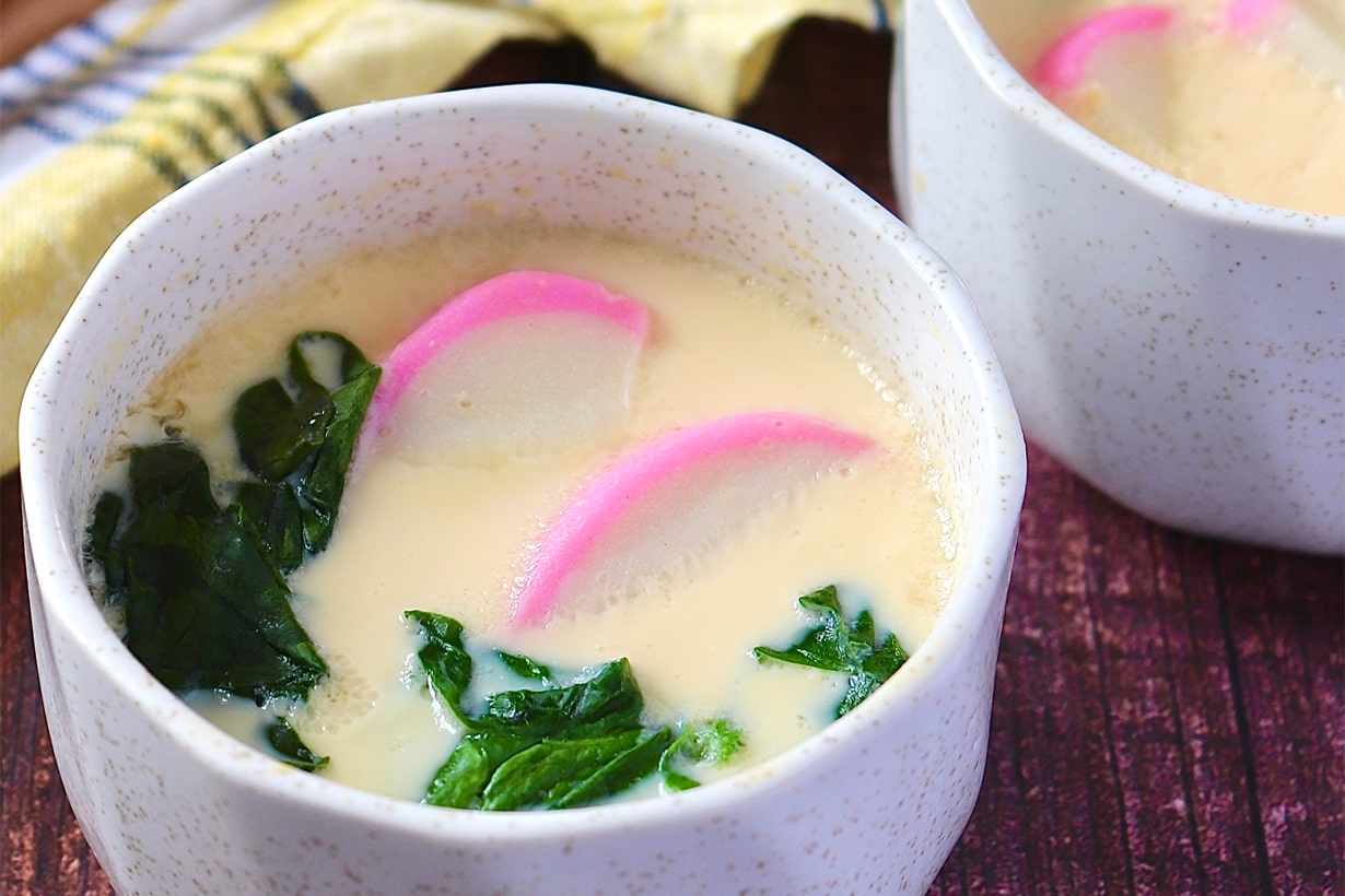 茶碗蒸し フライパンで作ったら今まで1番美味しくぷるんぷるんの白だし茶碗蒸しが出来ました
