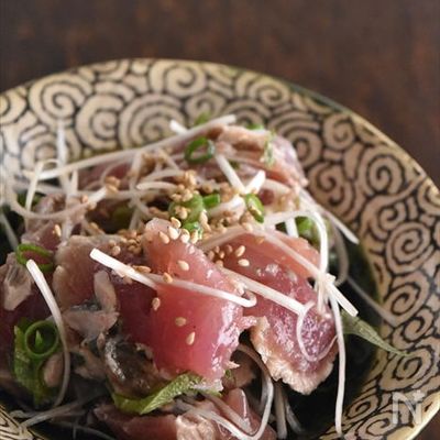 フライパンで作る！カツオのたたき