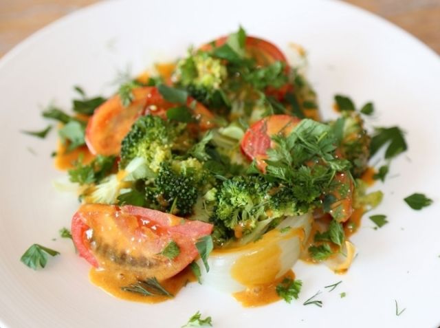 あったか温野菜サラダ バーニャカウダソース - レシピRe・De Pot 毎日特別ごはん