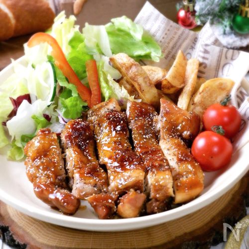 フライパンで簡単♪漬け込まない♪ 簡単ローストチキン簡単 時短長田知恵 つき 料理研究家