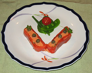 スモークサーモンのひと口前菜デリッシュディッシュ_5月号 一条工務店