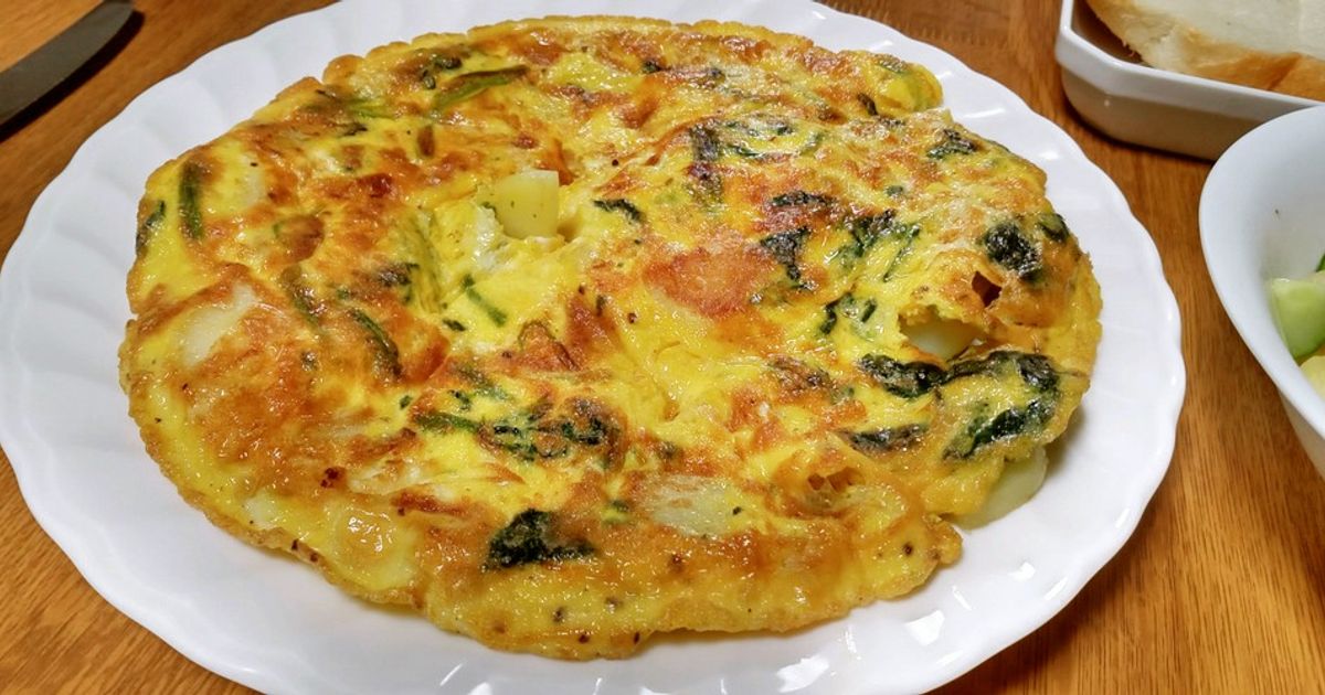 フライパン1つでスパニッシュオムレツ