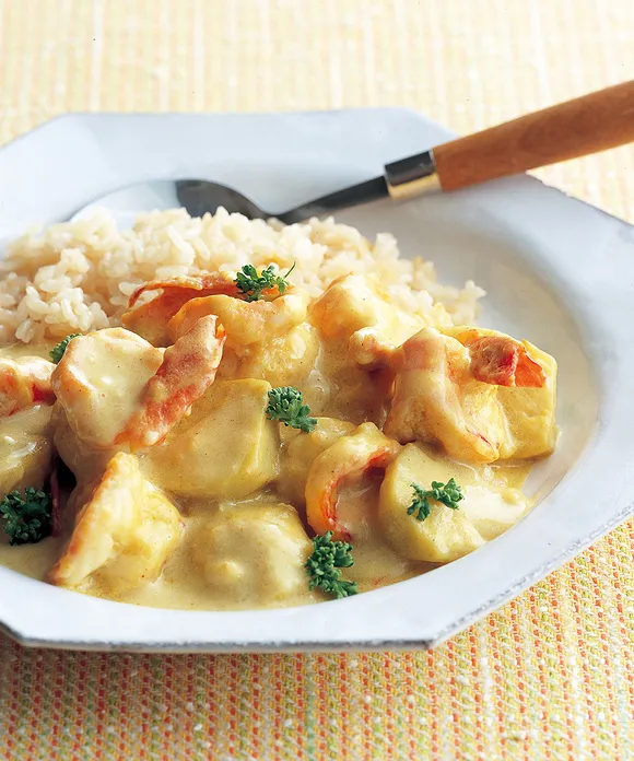 里いもとベーコンの塩ポテサラ