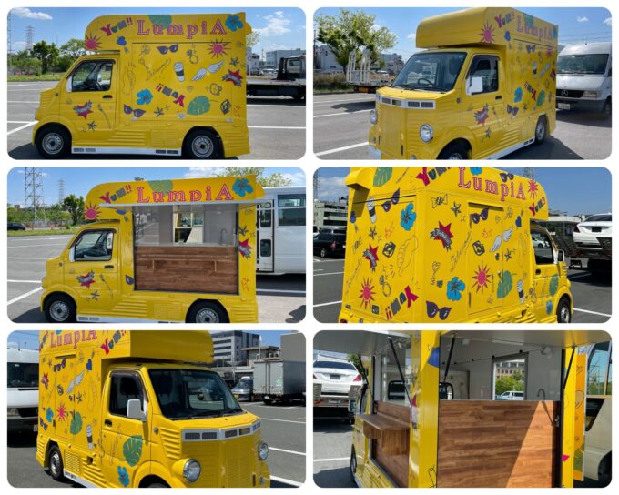 キッチンカーいっぷくAloi 様 タペストリーいっぷくAloiタペストリー看板キッチンカーデザイングラフィックデザインひねもす デザインルーム