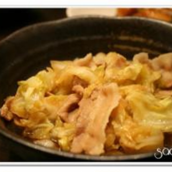 キャベツと豚肉のだし卵とじヤオコーレシピ by Cooking Support