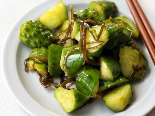 きゅうりの塩昆布和え