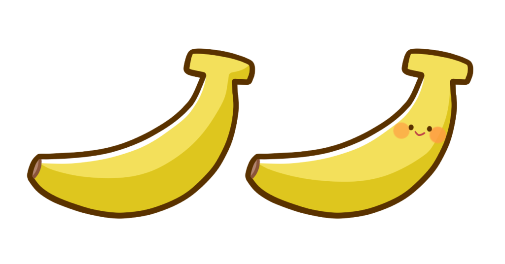 バナナのフリーイラストフリーイラスト・クラシック フリクラ