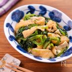 ほうれん草と焼きしいたけのみそあえ